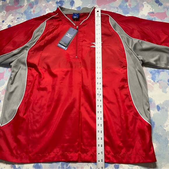 MIZUNO WindLite Lightweight Baseball Performance Red Shirt Size Medium A11 - Picture 4 of 6